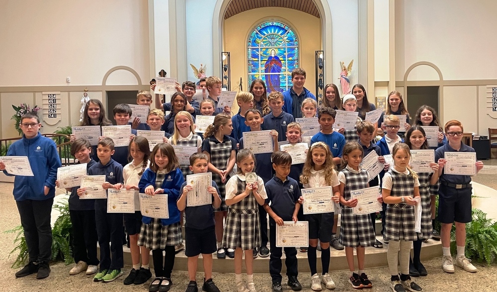 Courage, Wisdom, and Humility Virtue Awards | St. Mary School Swormville