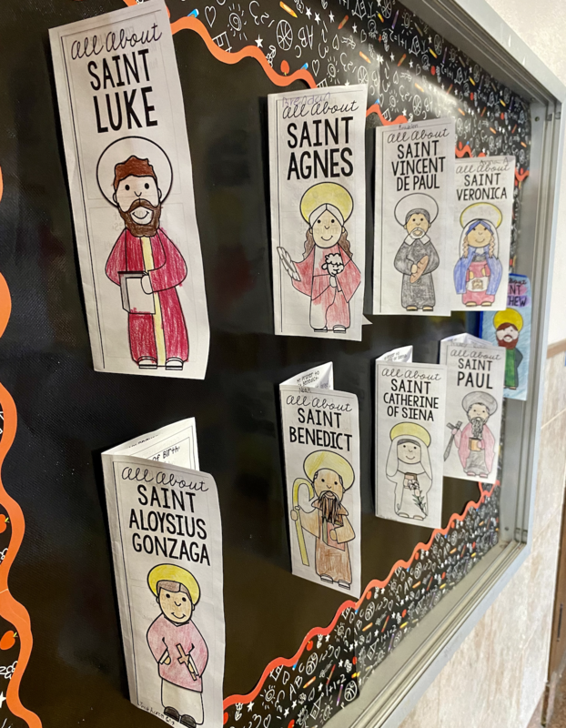 All About Saint Pamphlets, created by SMS students